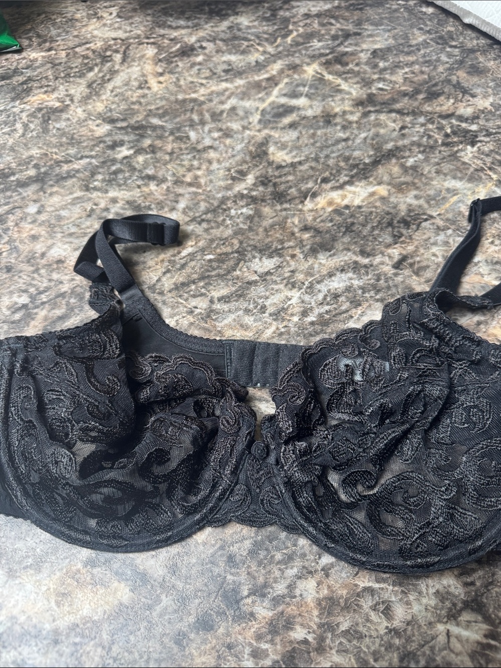 Waco’s Black Lace Underwire Bra - 36c Preowned